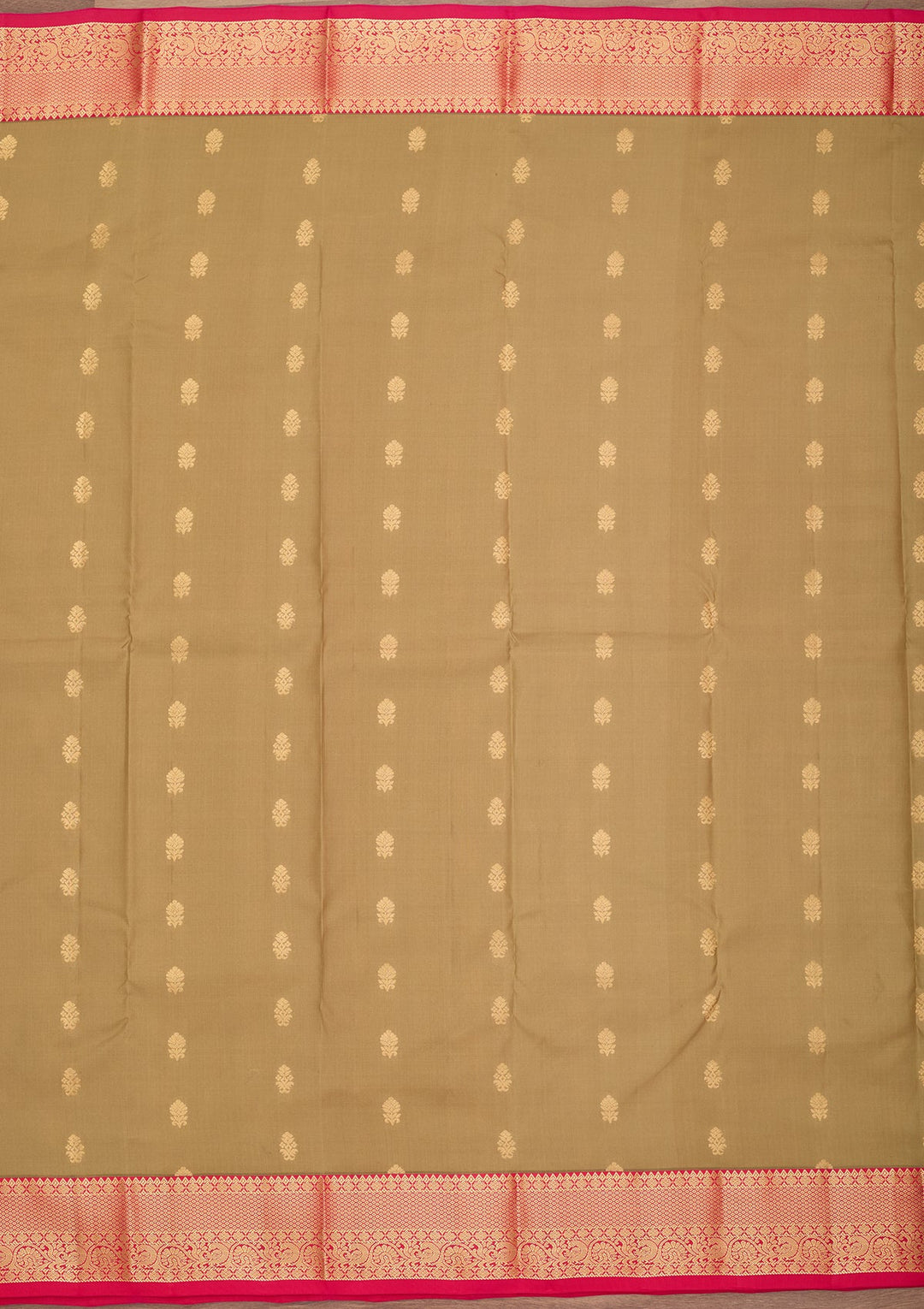 Mehendi Kanjivaram Pure Silk Saree