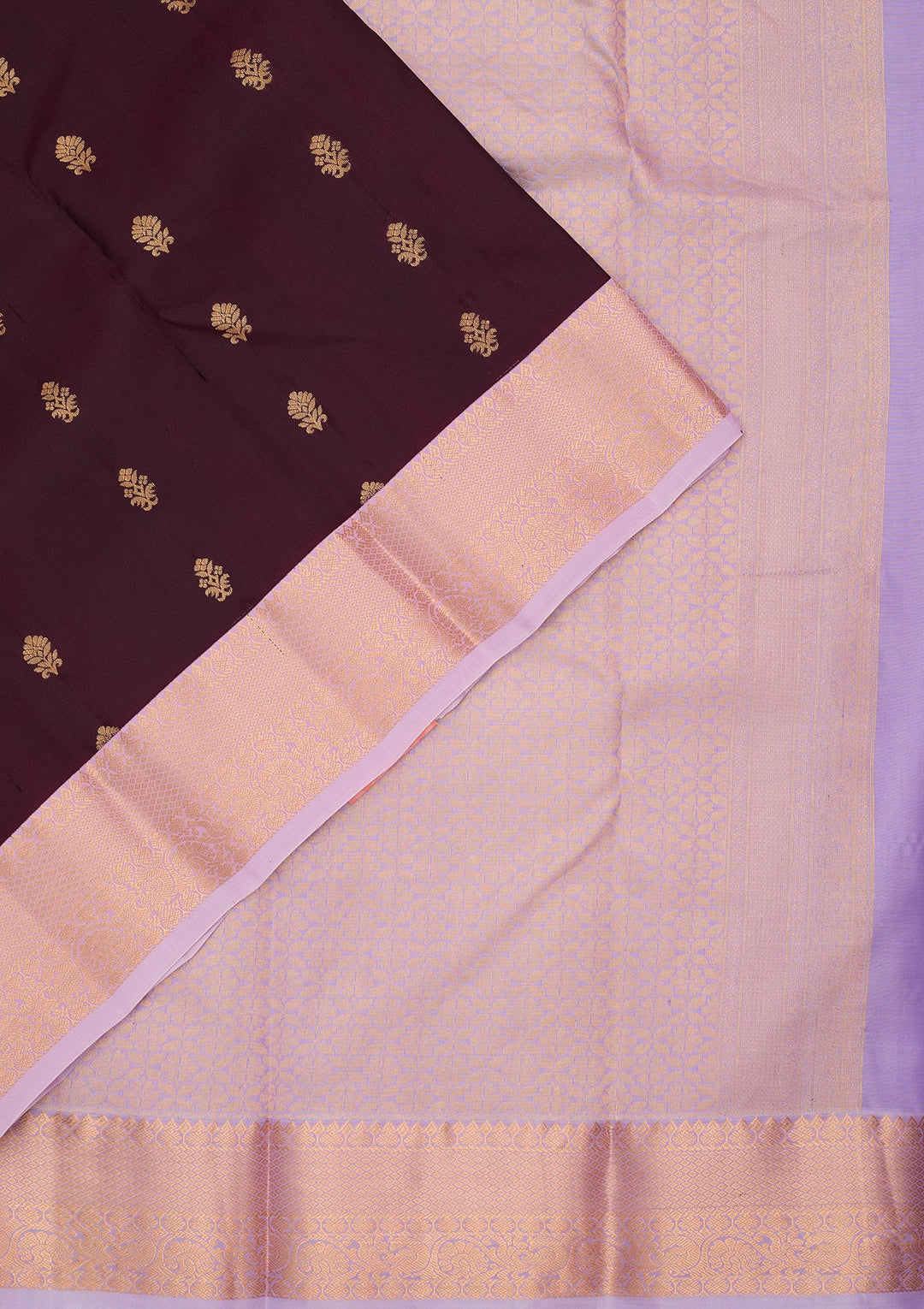 Wine Kanjivaram Pure Silk Saree