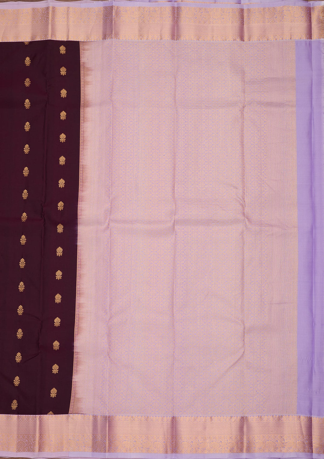 Wine Kanjivaram Pure Silk Saree