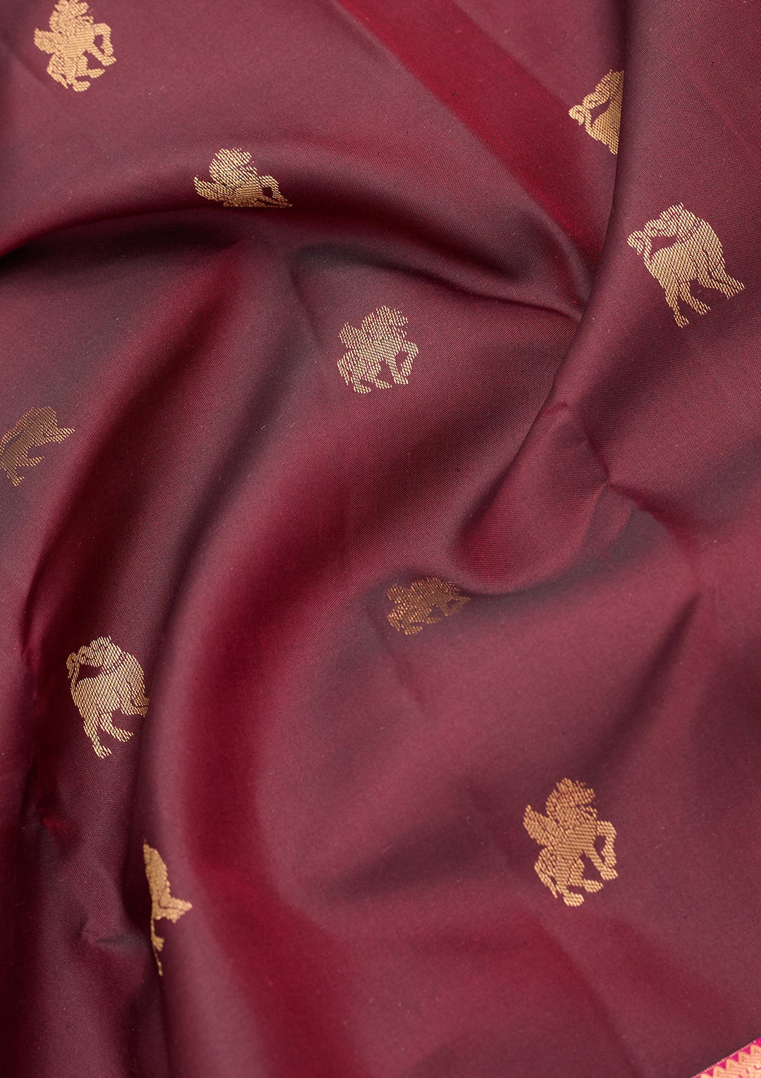 Brown Kanjivaram Pure Silk Saree