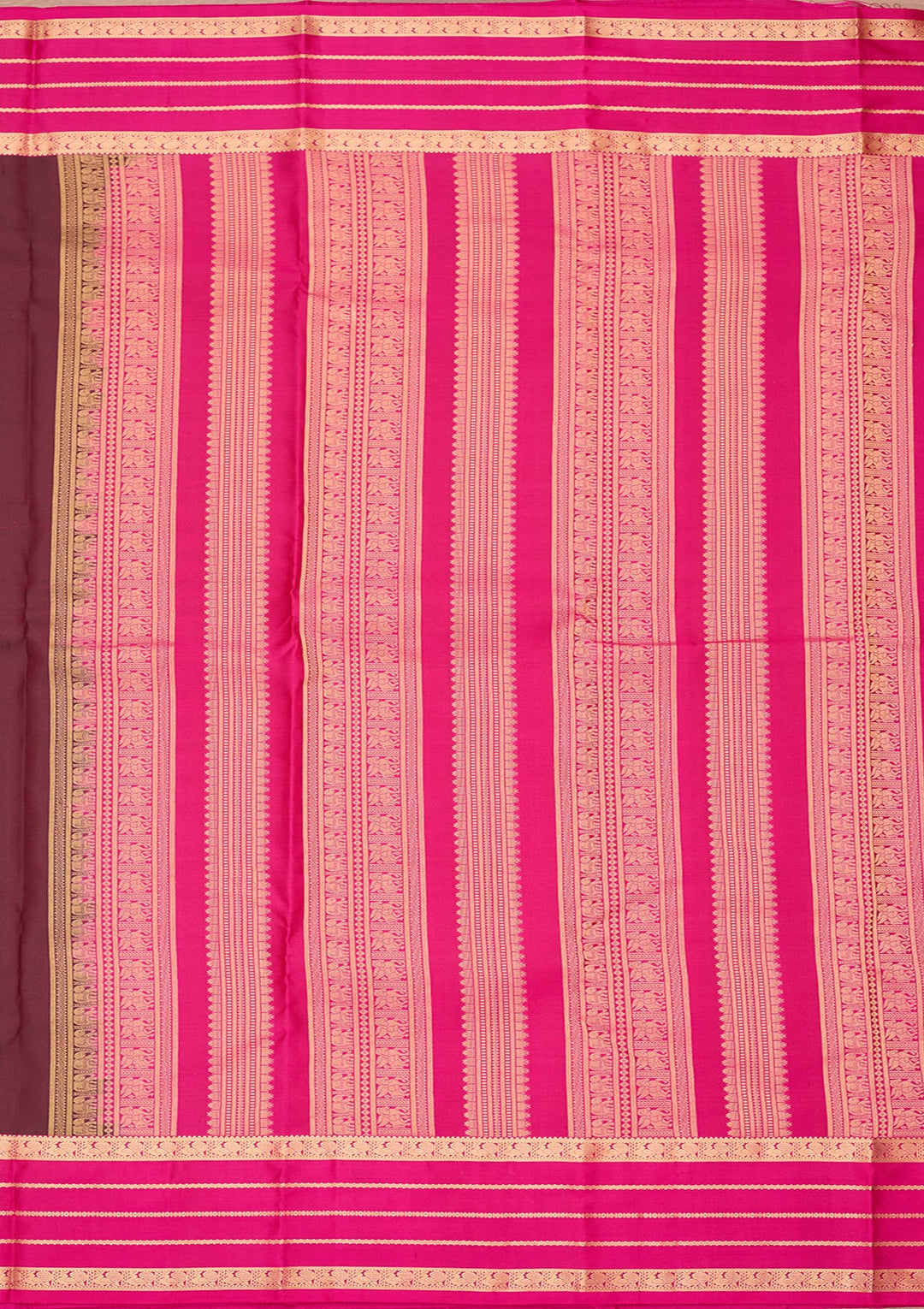 Brown Kanjivaram Pure Silk Saree