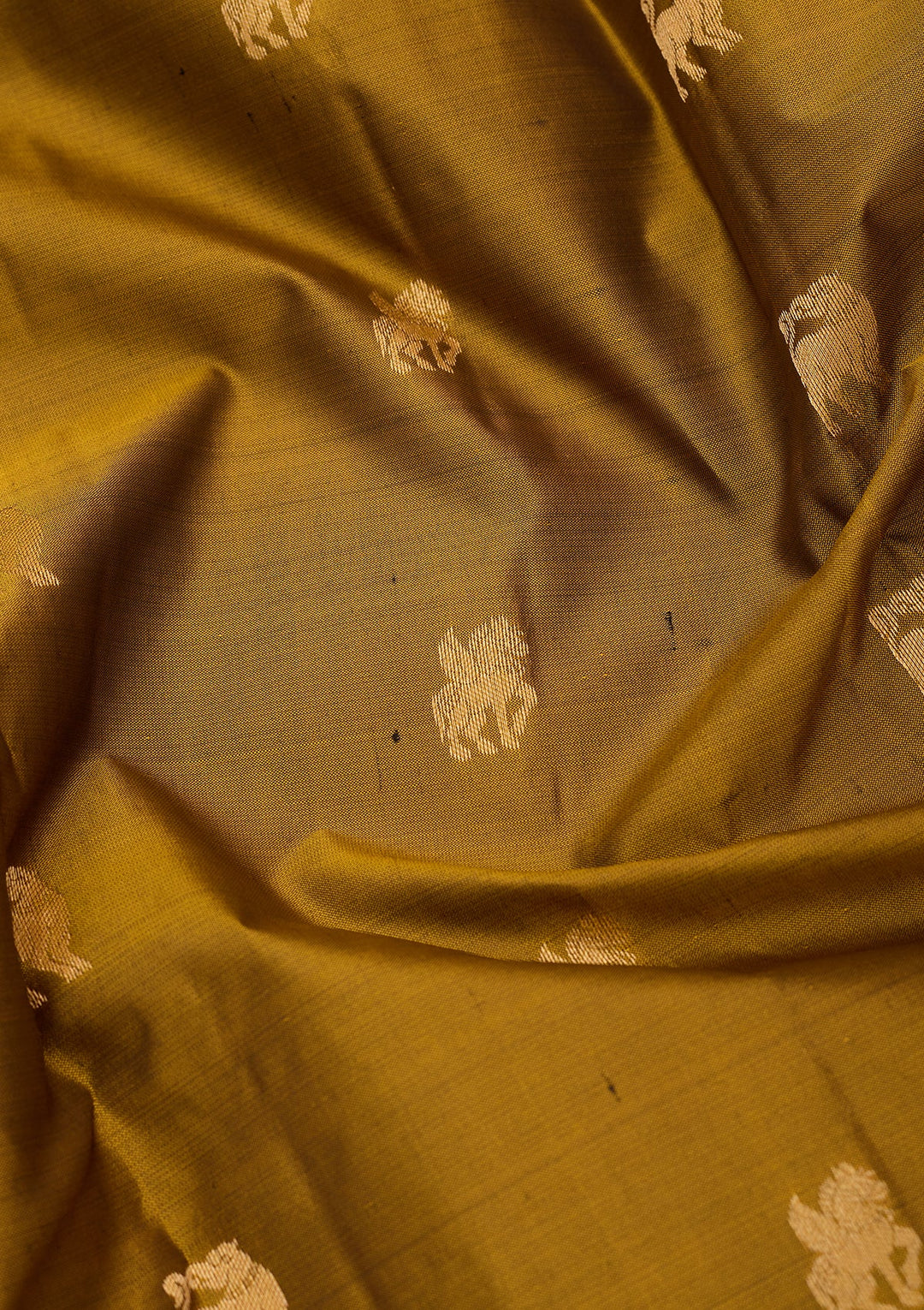 Mehendi Kanjivaram Pure Silk Saree