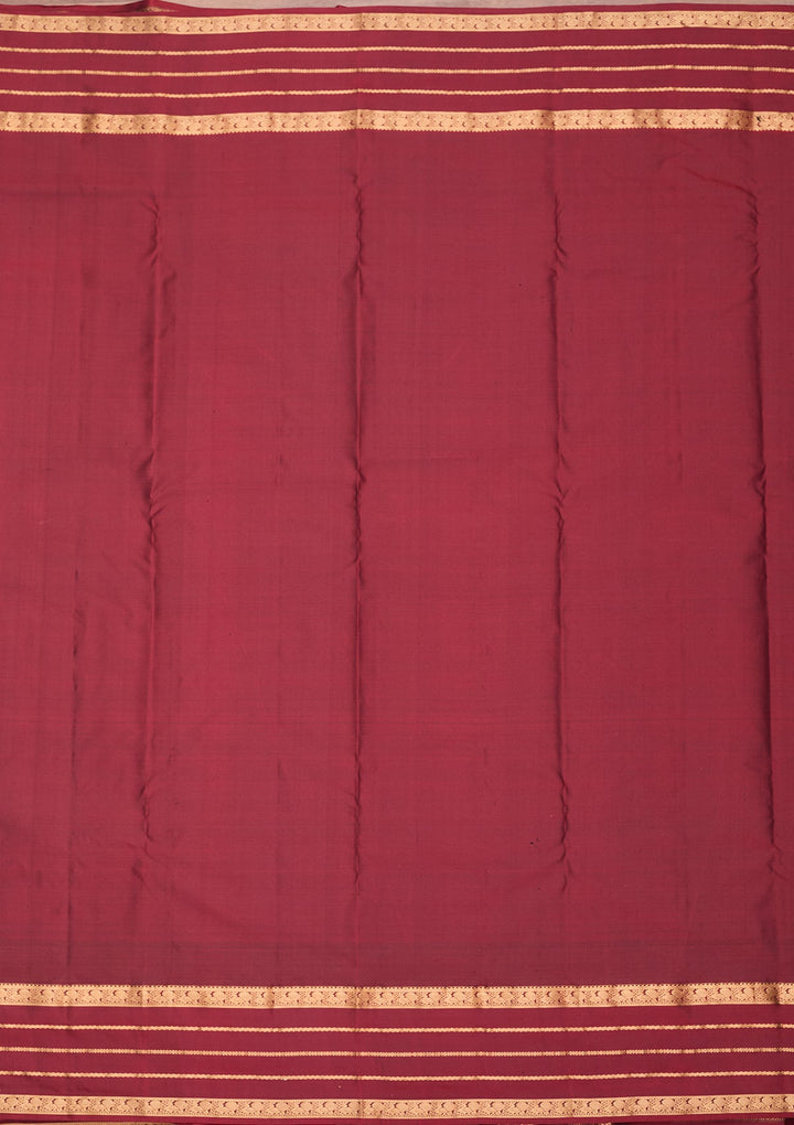 Mehendi Kanjivaram Pure Silk Saree
