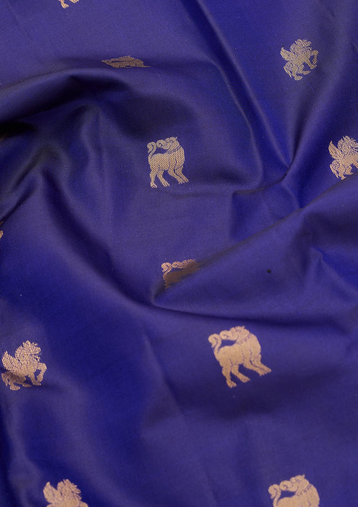 Royal Blue Kanjivaram Pure Silk Saree