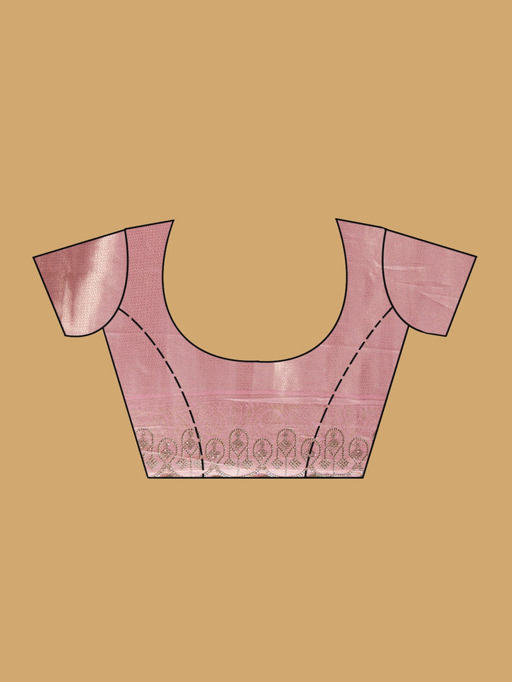 Pink Swarovski Art Silk Saree
