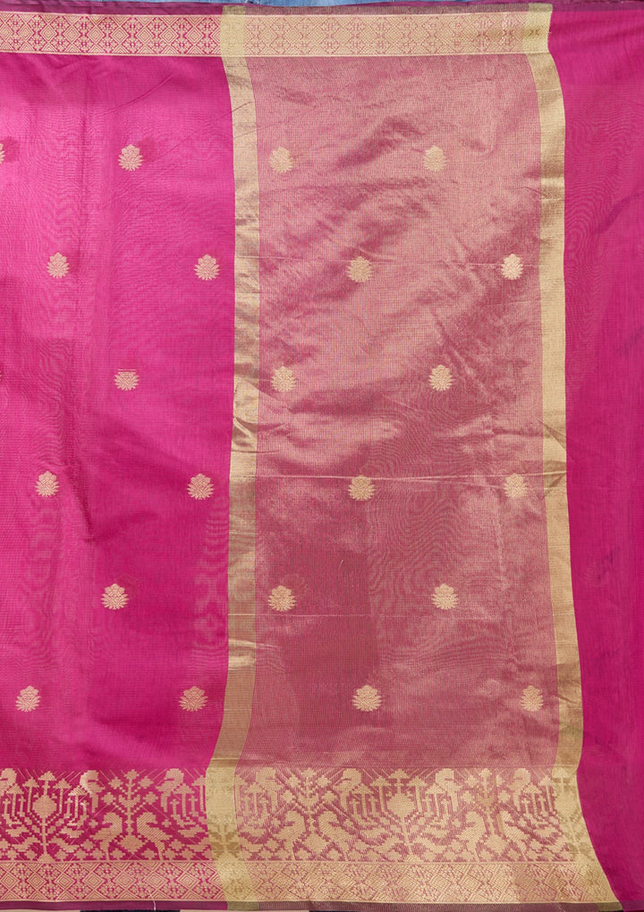 Wine Patola Silk Saree With Matching Blouse Piece