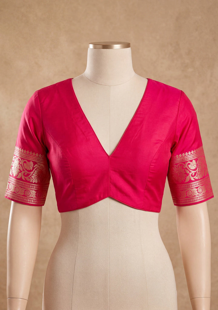 Orange Art Silk Patola Jaal Saree With Matching Blouse Piece