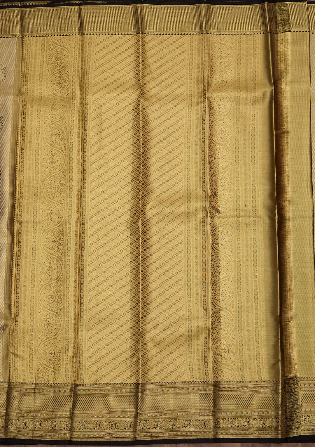 Gold Dharmavaram Tissue Silk Saree