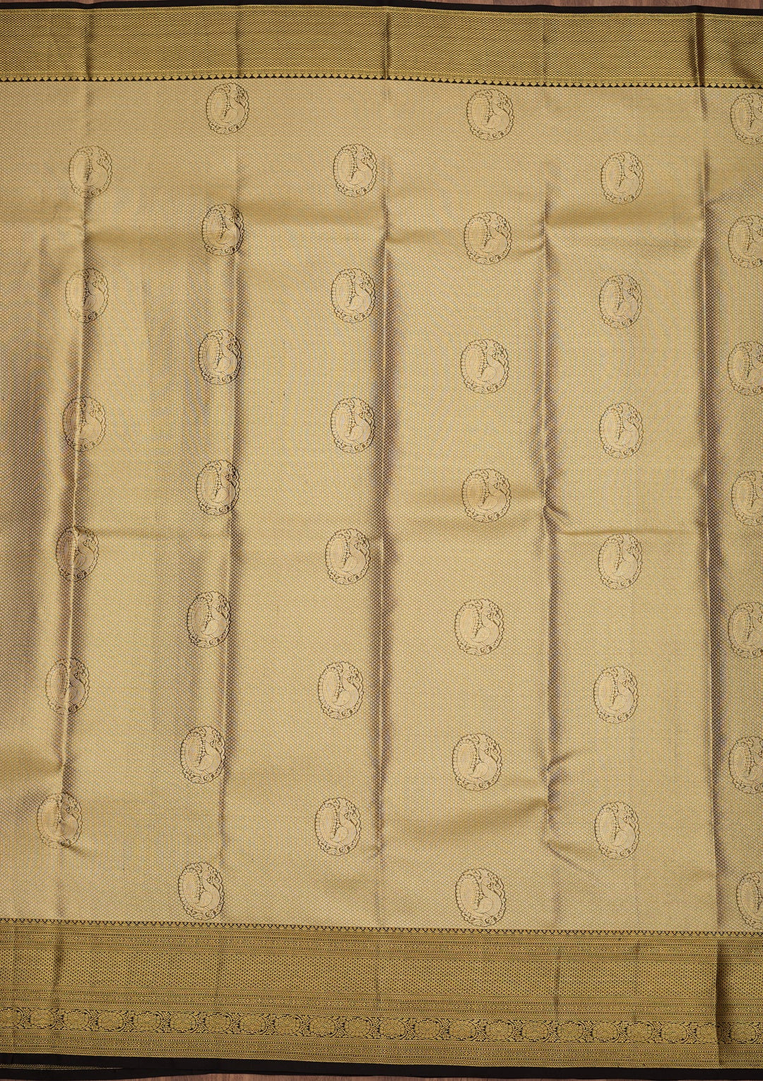 Gold Dharmavaram Tissue Silk Saree