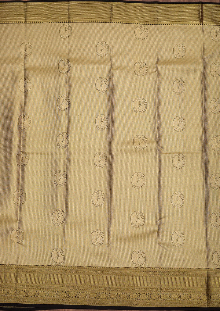 Gold Dharmavaram Tissue Silk Saree