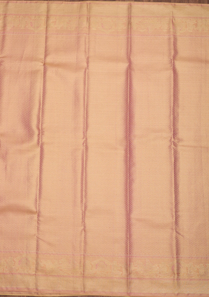 Pink Dharmavaram Tissue Silk Saree