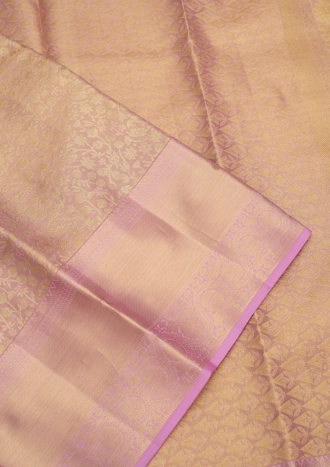 Lavender Dharmavaram Tissue Silk Saree