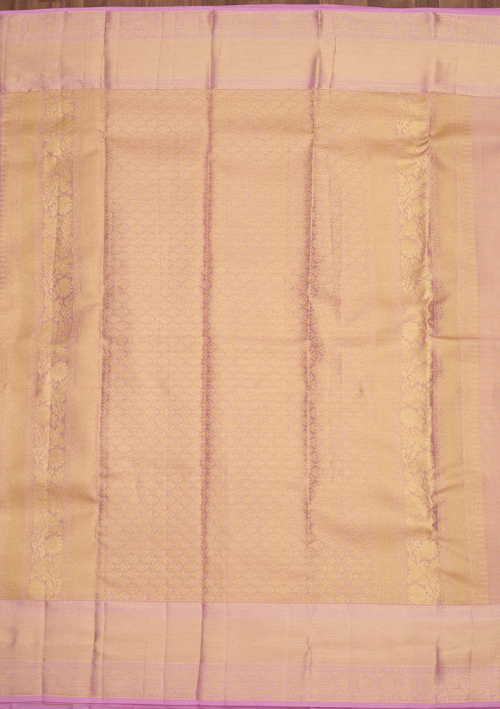 Lavender Dharmavaram Tissue Silk Saree