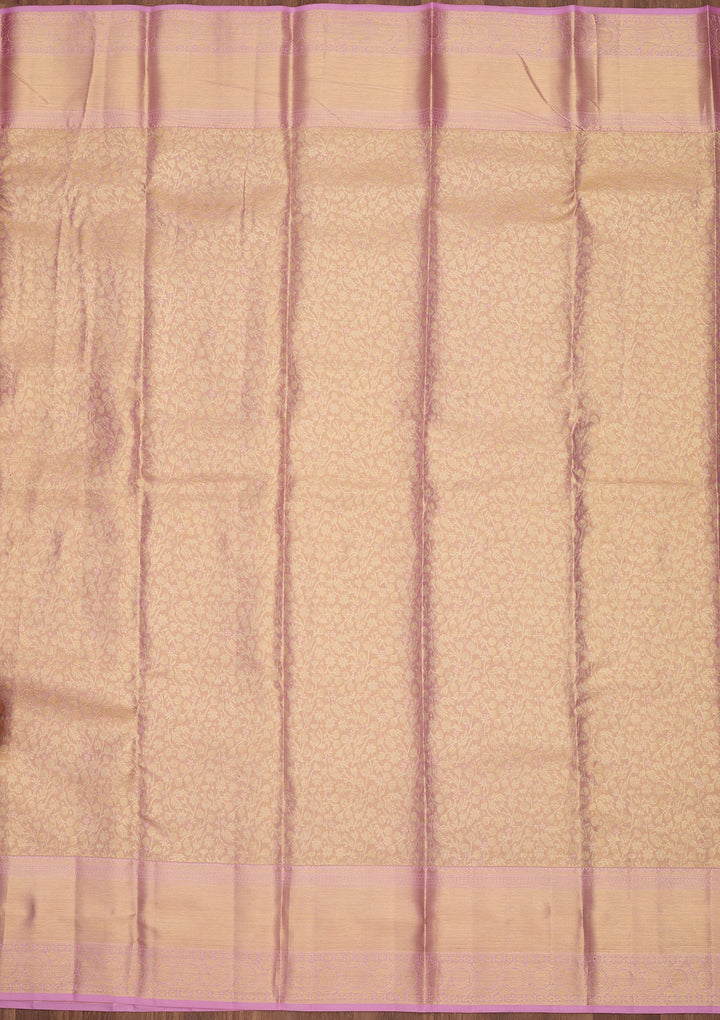Lavender Dharmavaram Tissue Silk Saree