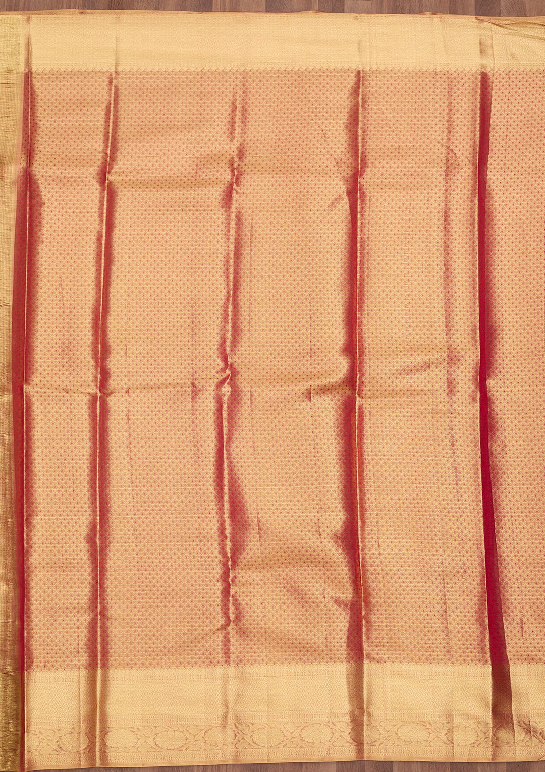 Peach Dharmavaram Tissue Silk Saree