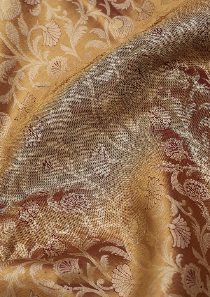 Gold Dharmavaram Tissue Silk Saree