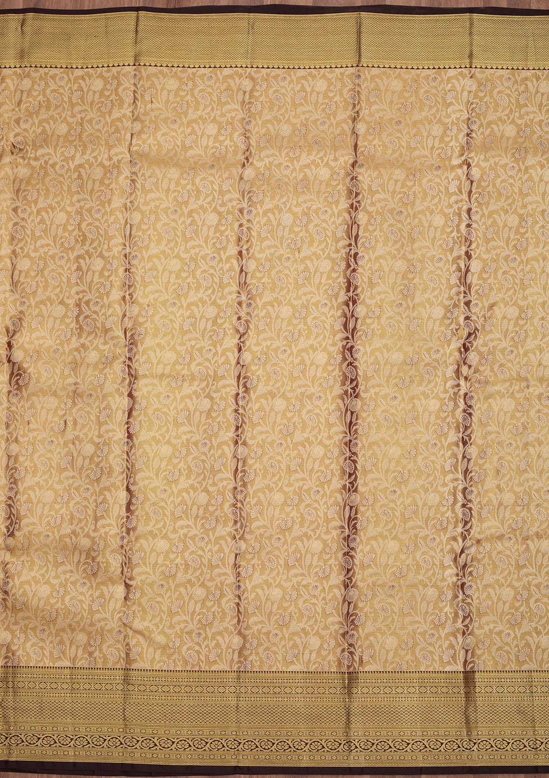 Gold Dharmavaram Tissue Silk Saree