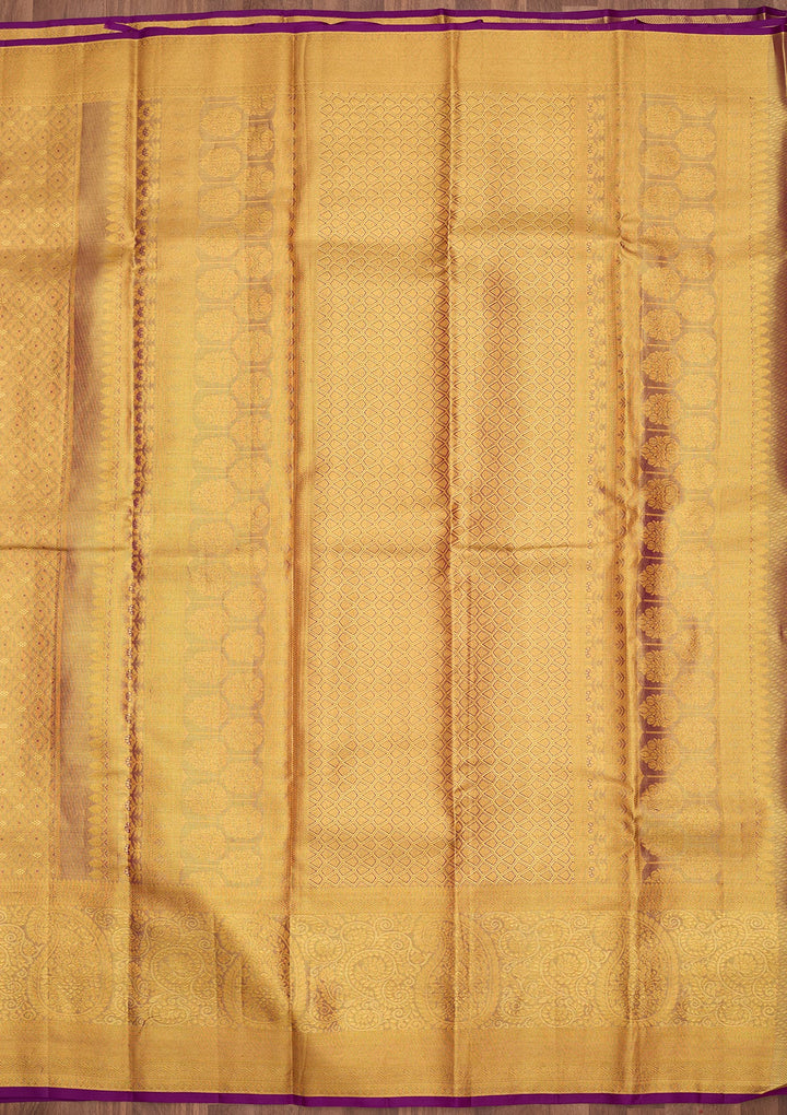 Gold Dharmavaram Tissue Silk Saree