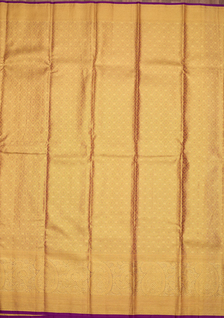 Gold Dharmavaram Tissue Silk Saree
