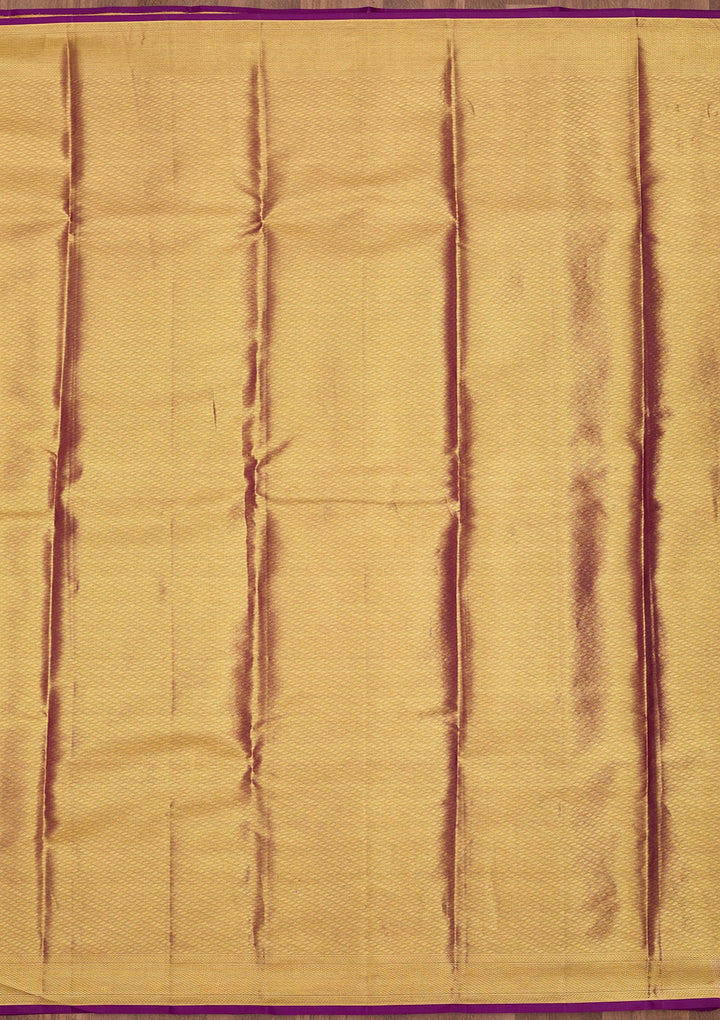 Gold Dharmavaram Tissue Silk Saree
