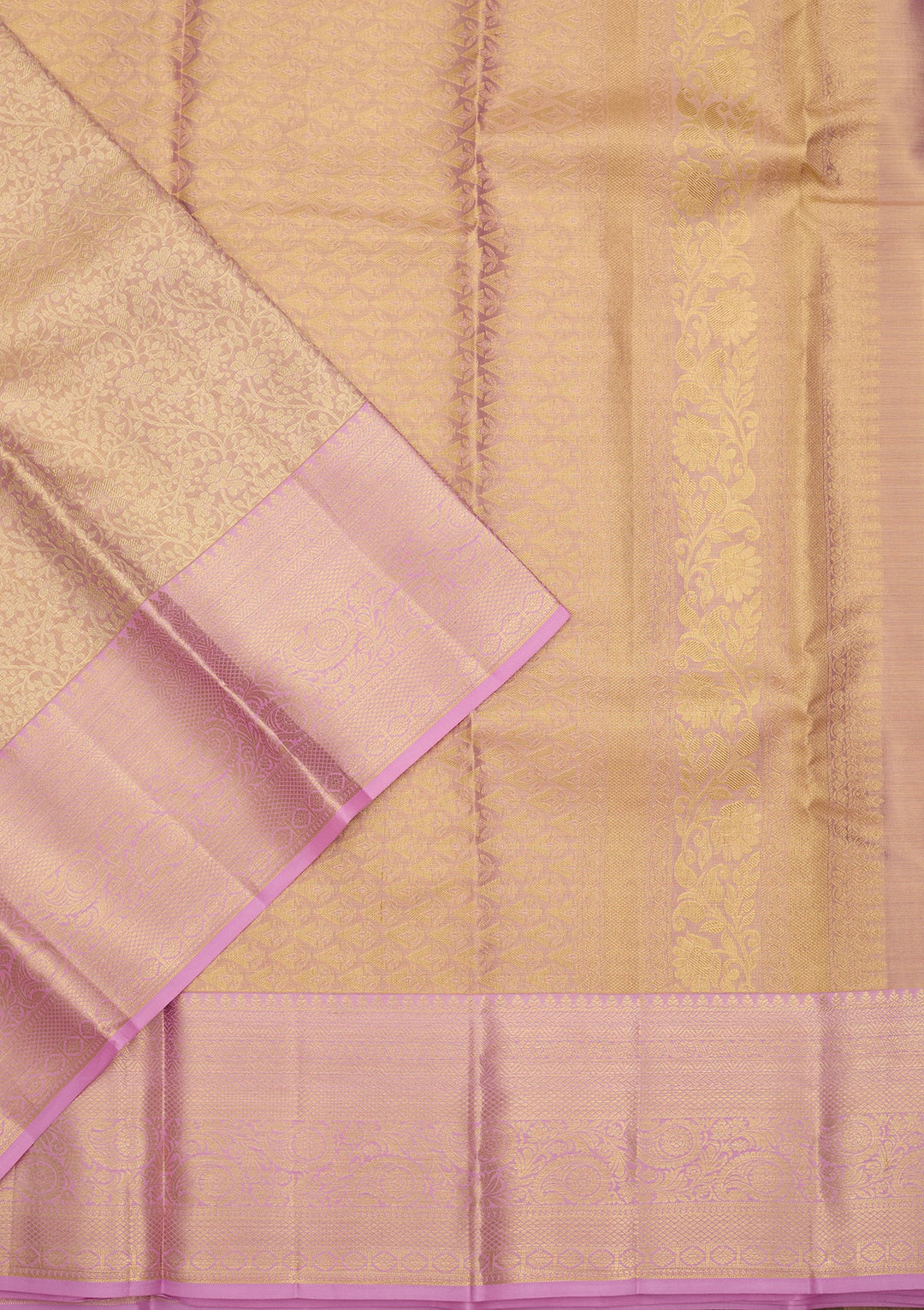 Lavender Dharmavaram Tissue Silk Saree