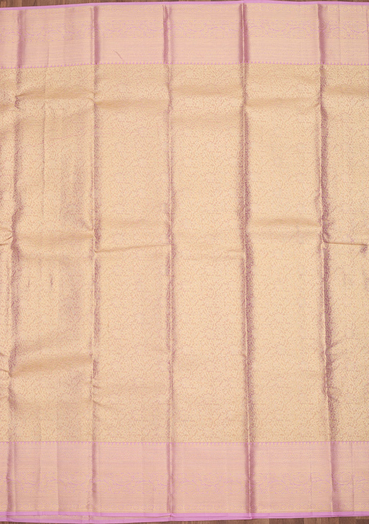 Lavender Dharmavaram Tissue Silk Saree