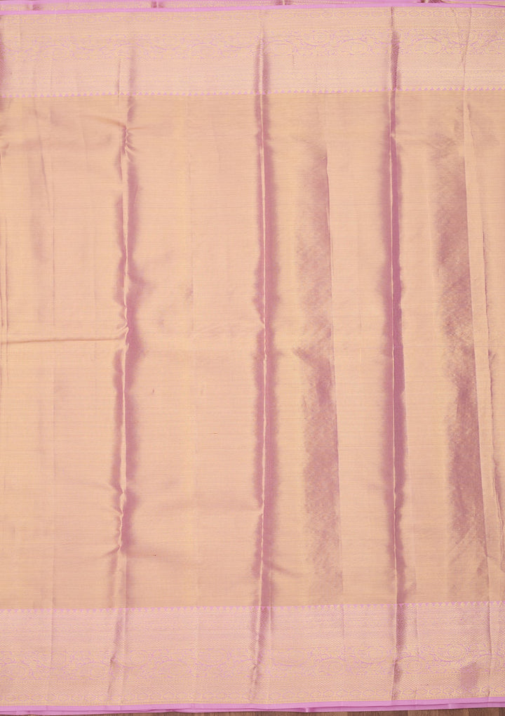 Lavender Dharmavaram Tissue Silk Saree
