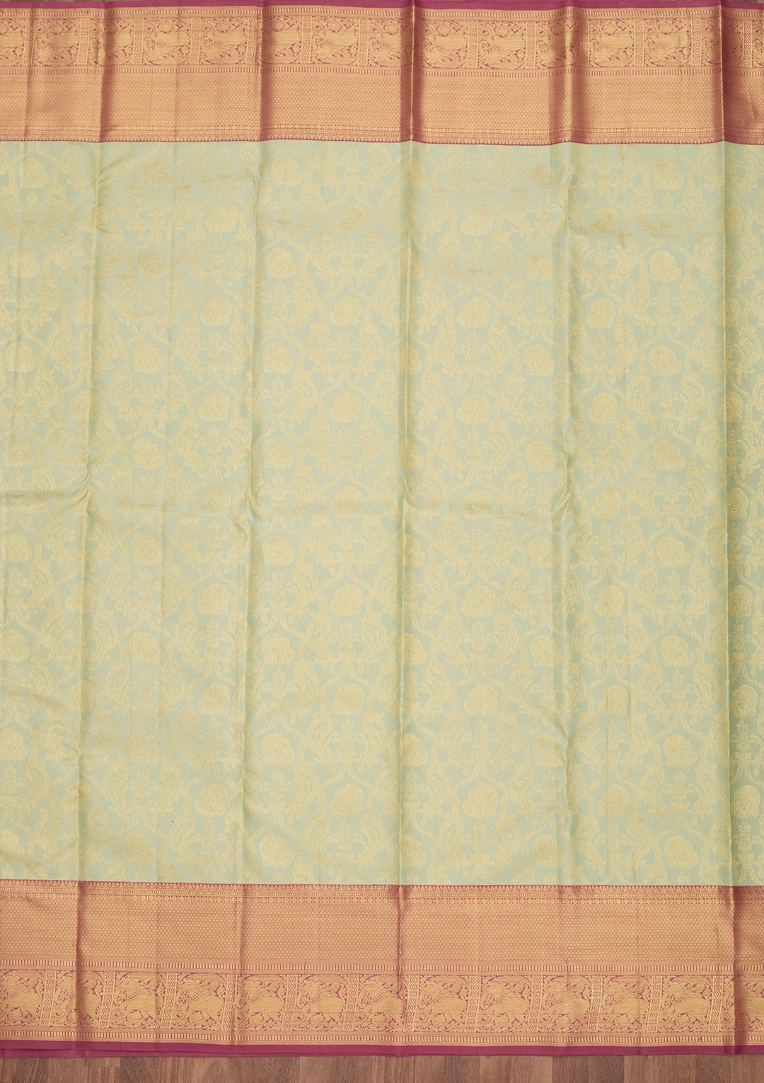 Sea Green Dharmavaram Art Silk Saree