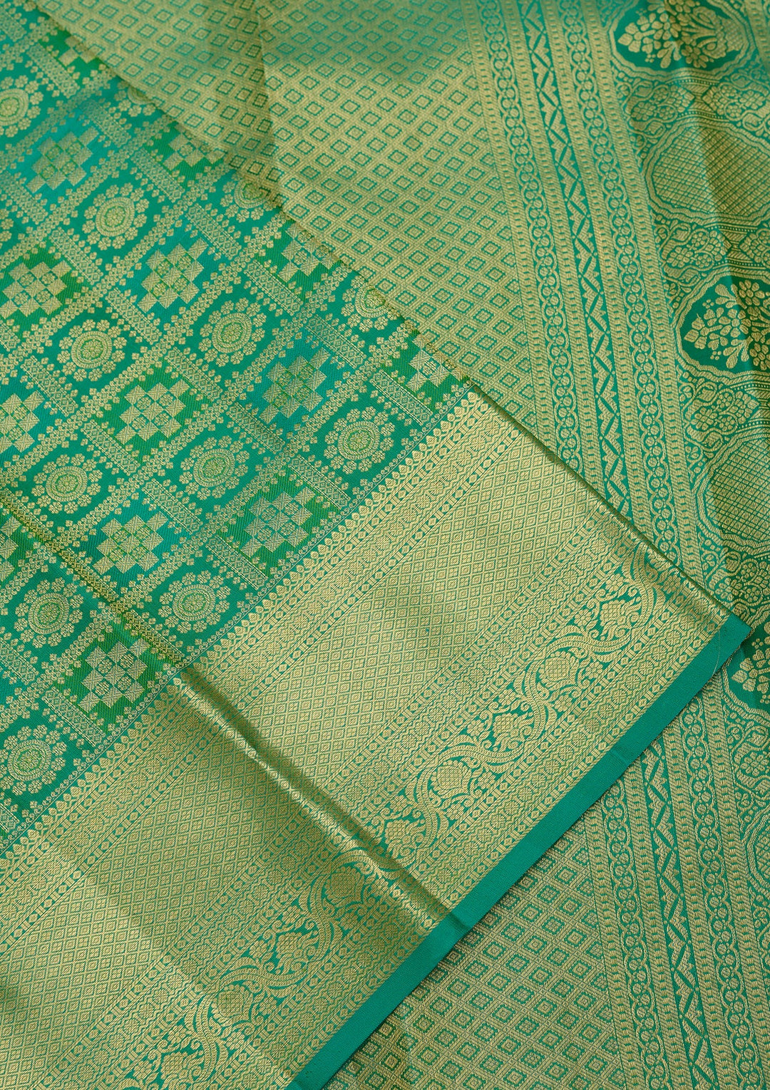 Green Dharmavaram Pure Silk Saree
