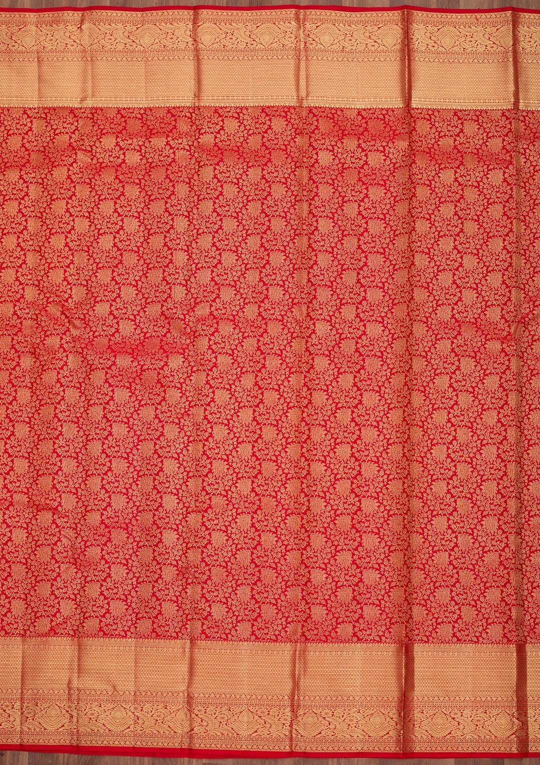 Red Dharmavaram Pure Silk Saree