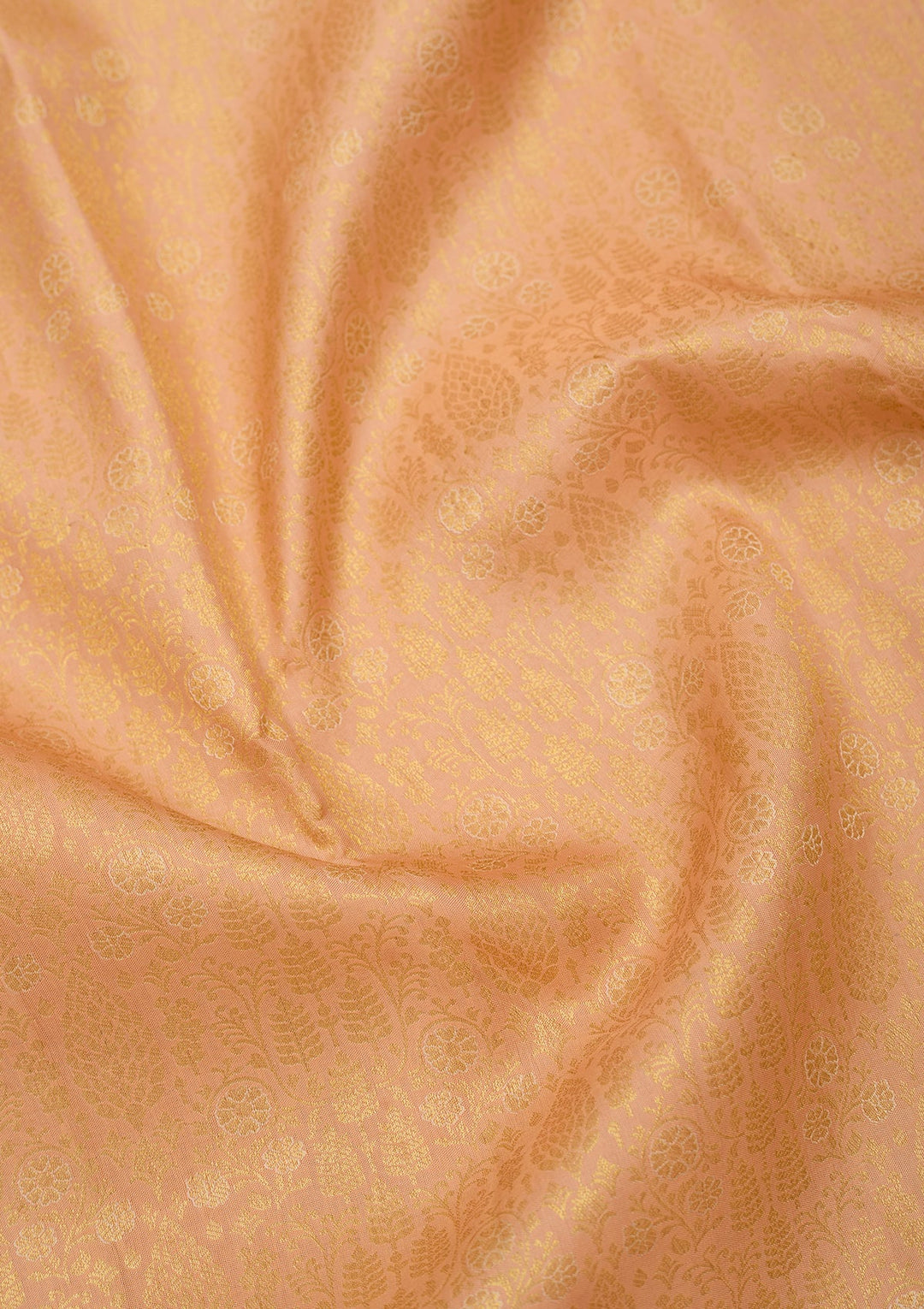 Peach Dharmavaram Art Silk Saree