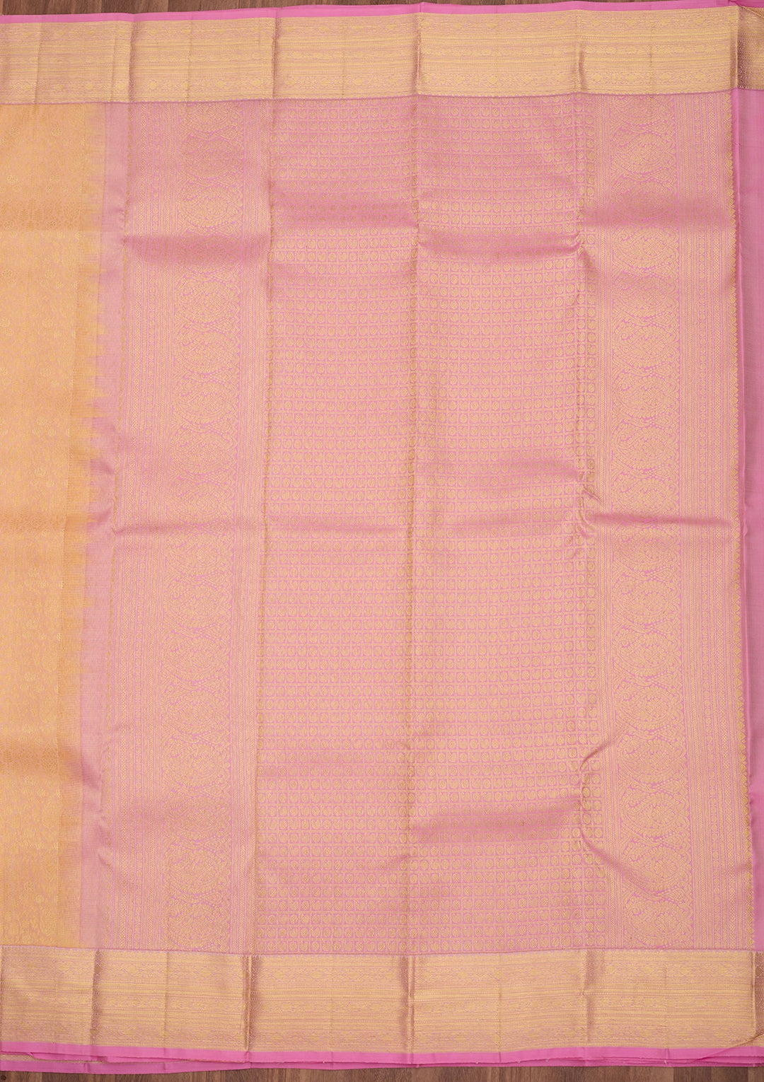 Peach Dharmavaram Art Silk Saree