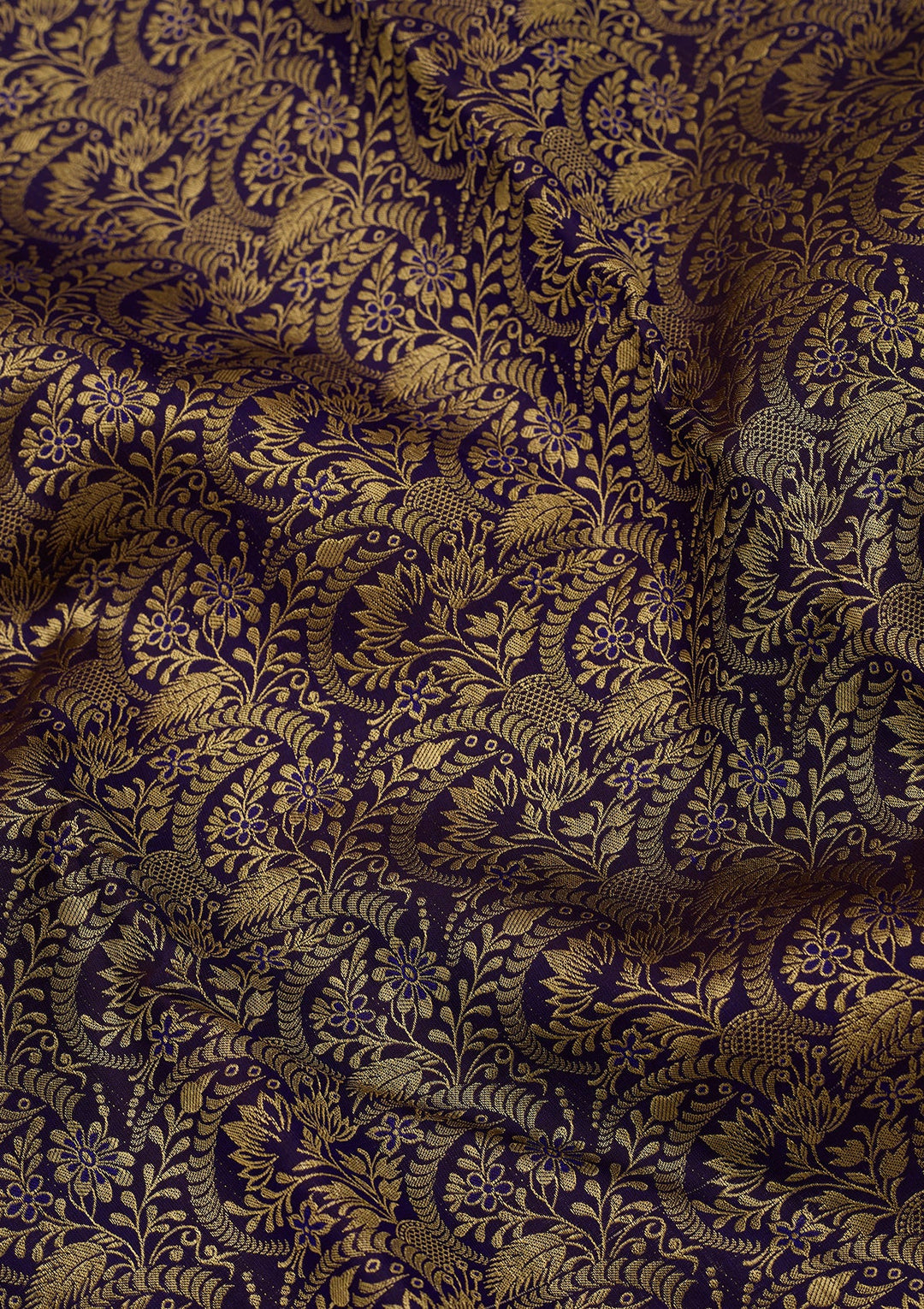 Purple Dharmavaram Art Silk Saree