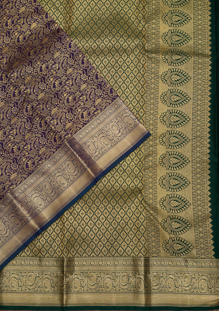 Purple Dharmavaram Art Silk Saree