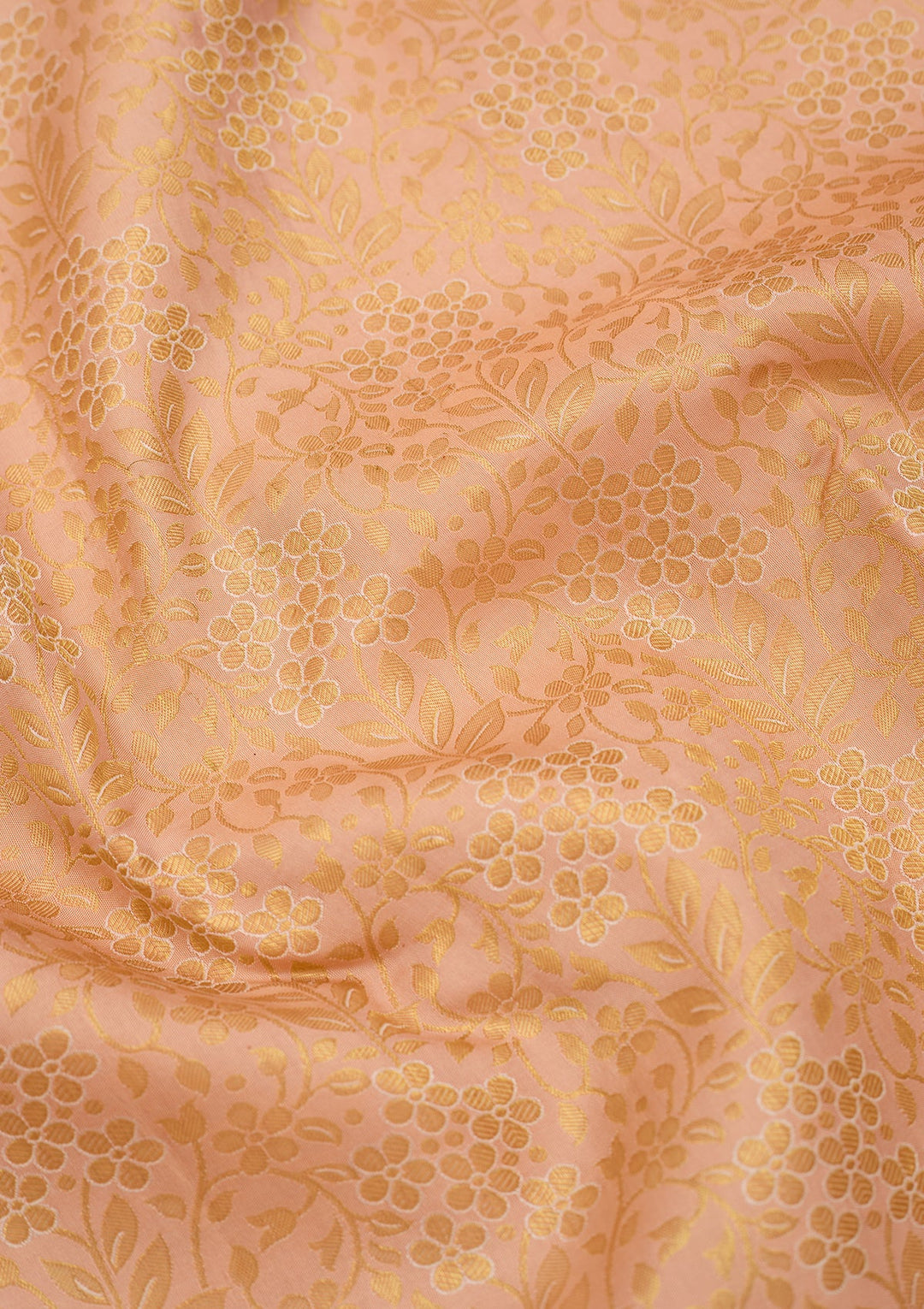 Peach Dharmavaram Art Silk Saree