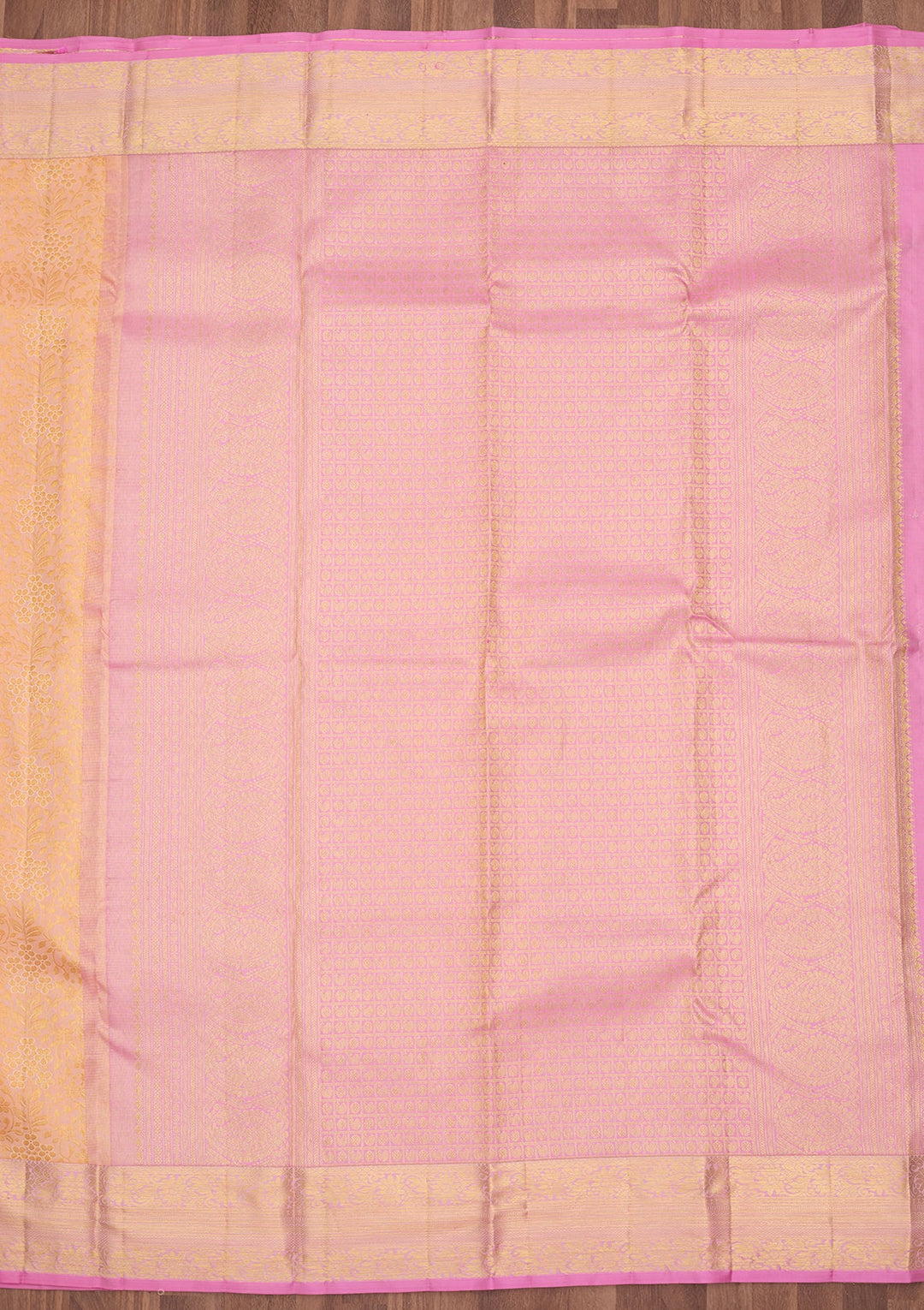 Peach Dharmavaram Art Silk Saree
