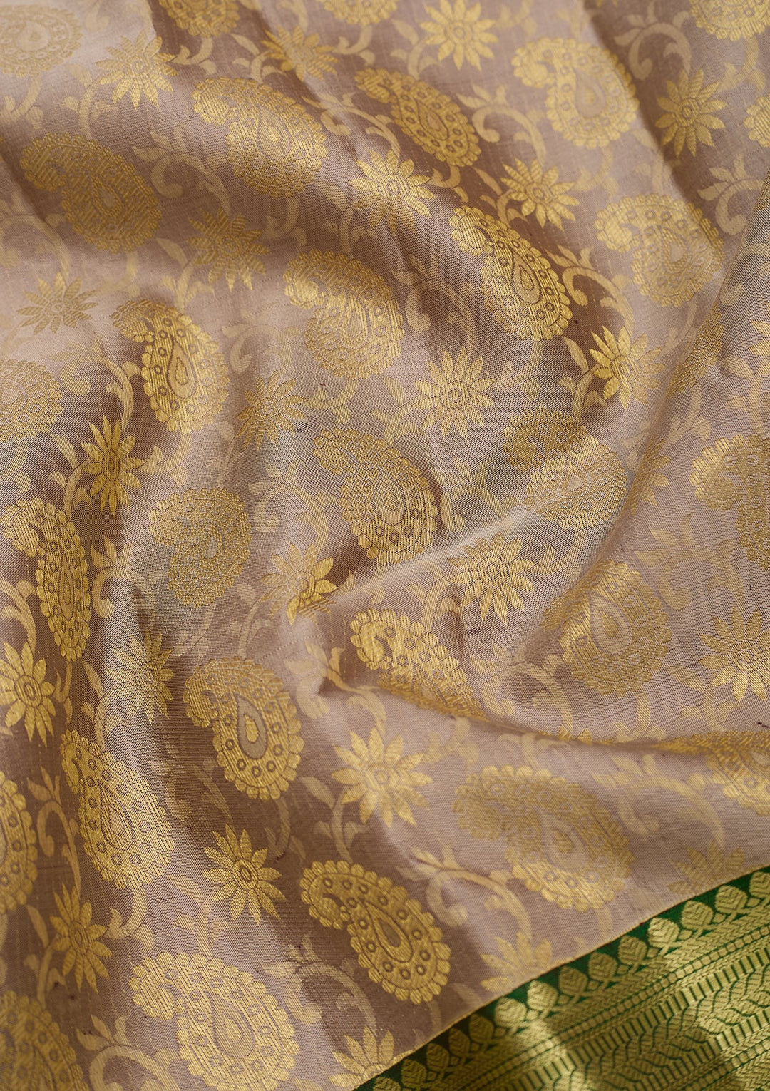 Grey Dharmavaram Art Silk Saree