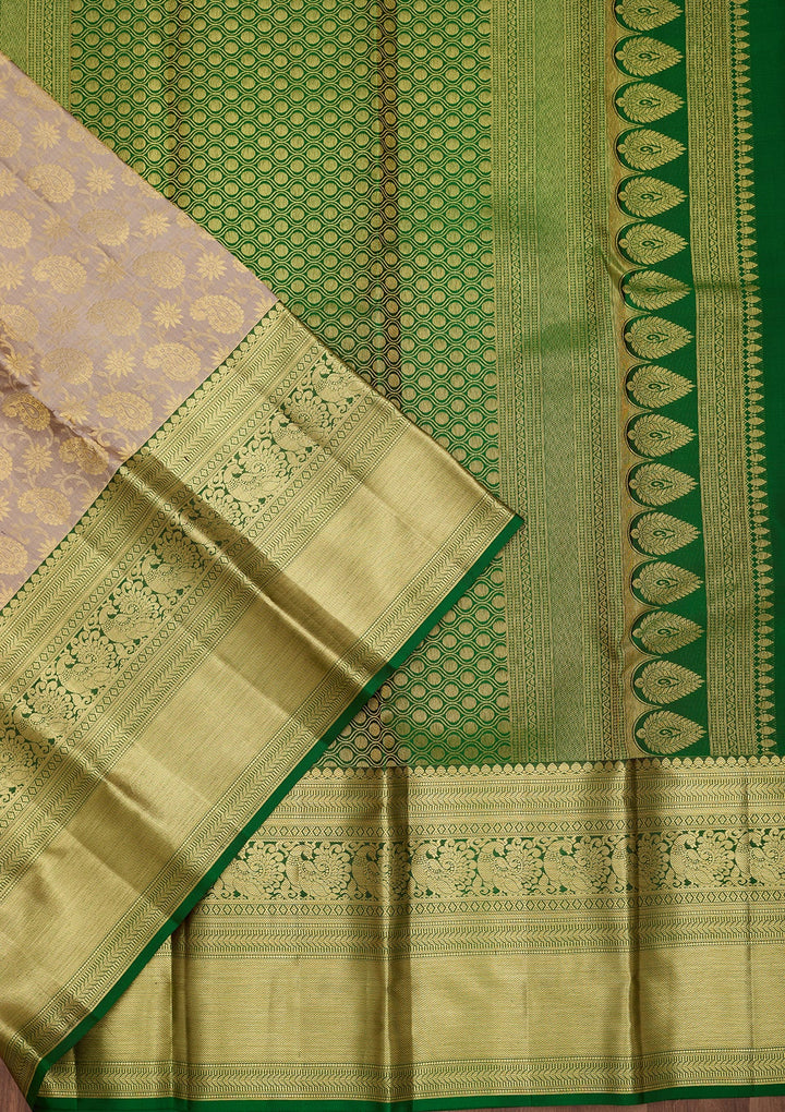 Grey Dharmavaram Art Silk Saree