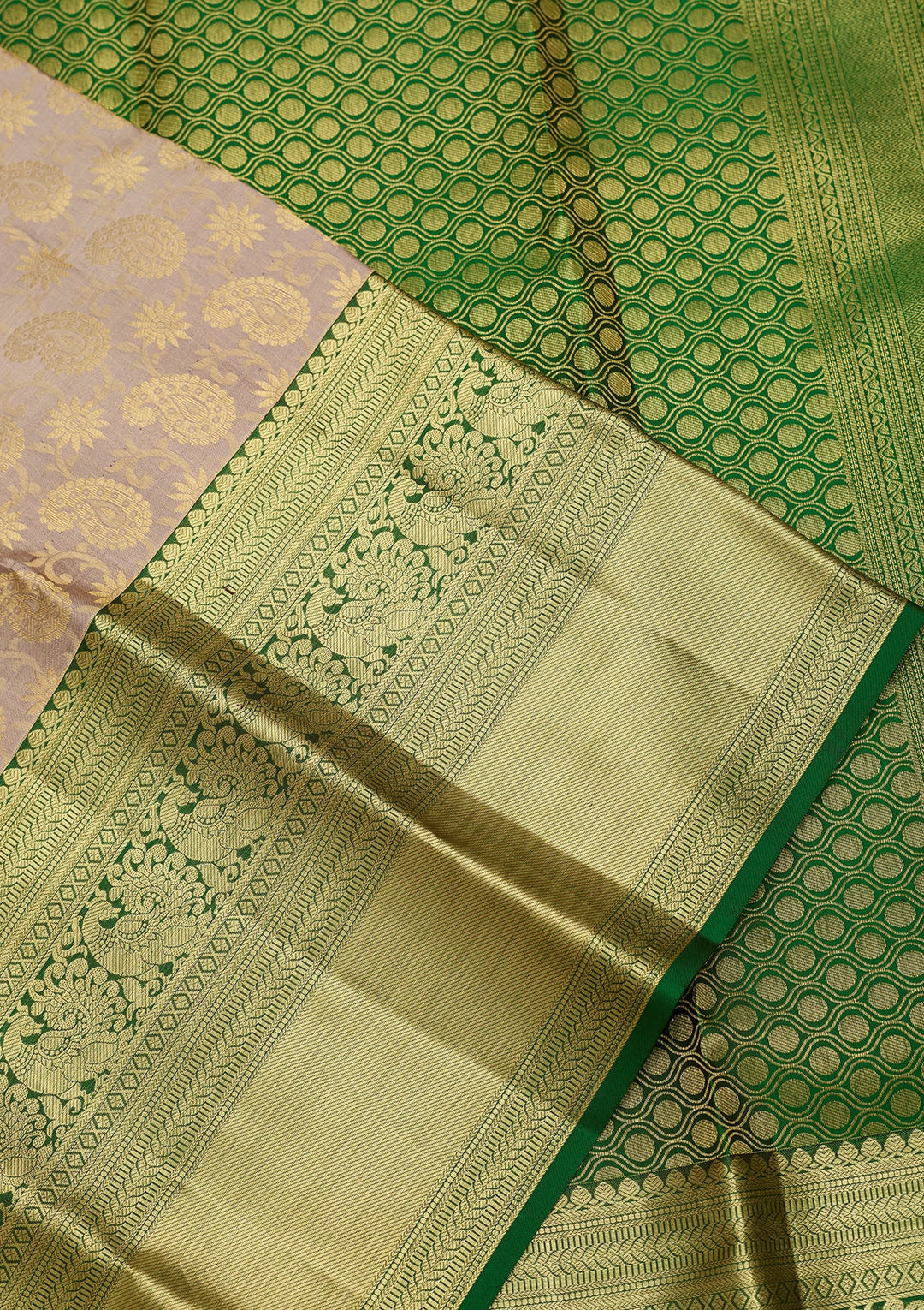 Grey Dharmavaram Art Silk Saree