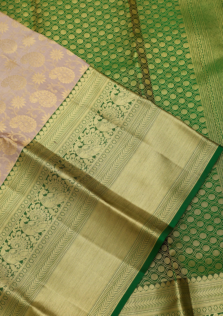 Grey Dharmavaram Art Silk Saree