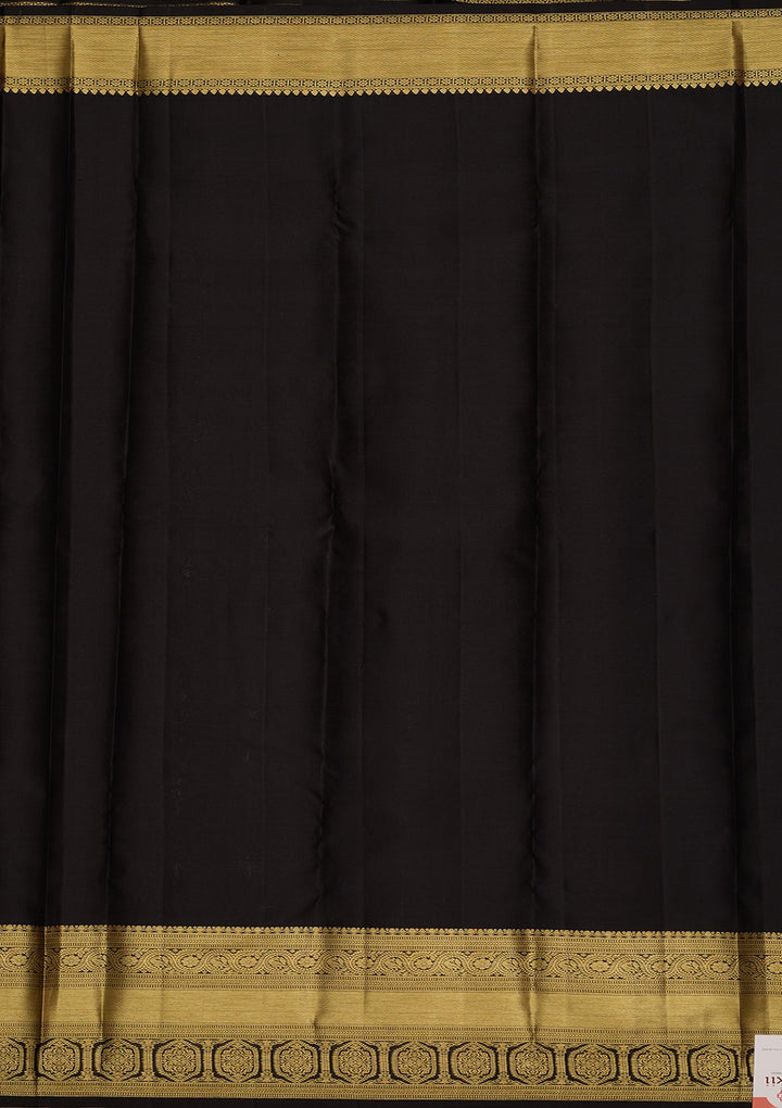 Black Dharmavaram Pure Silk Saree