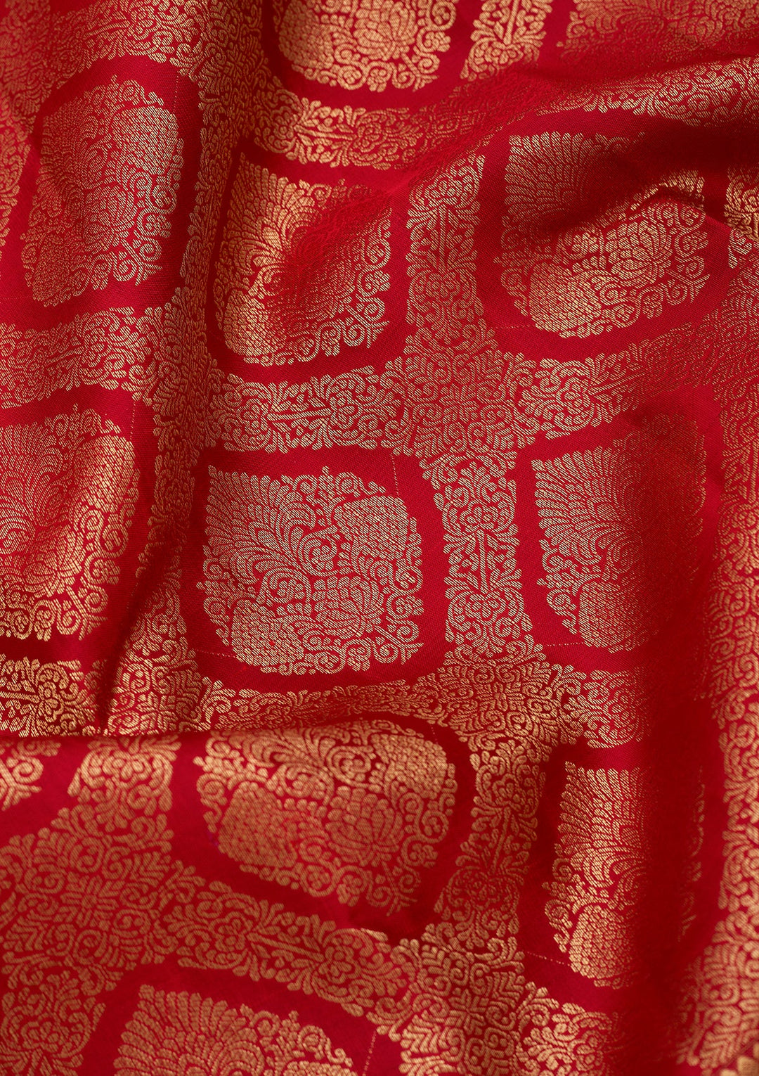 Red Dharmavaram Pure Silk Saree