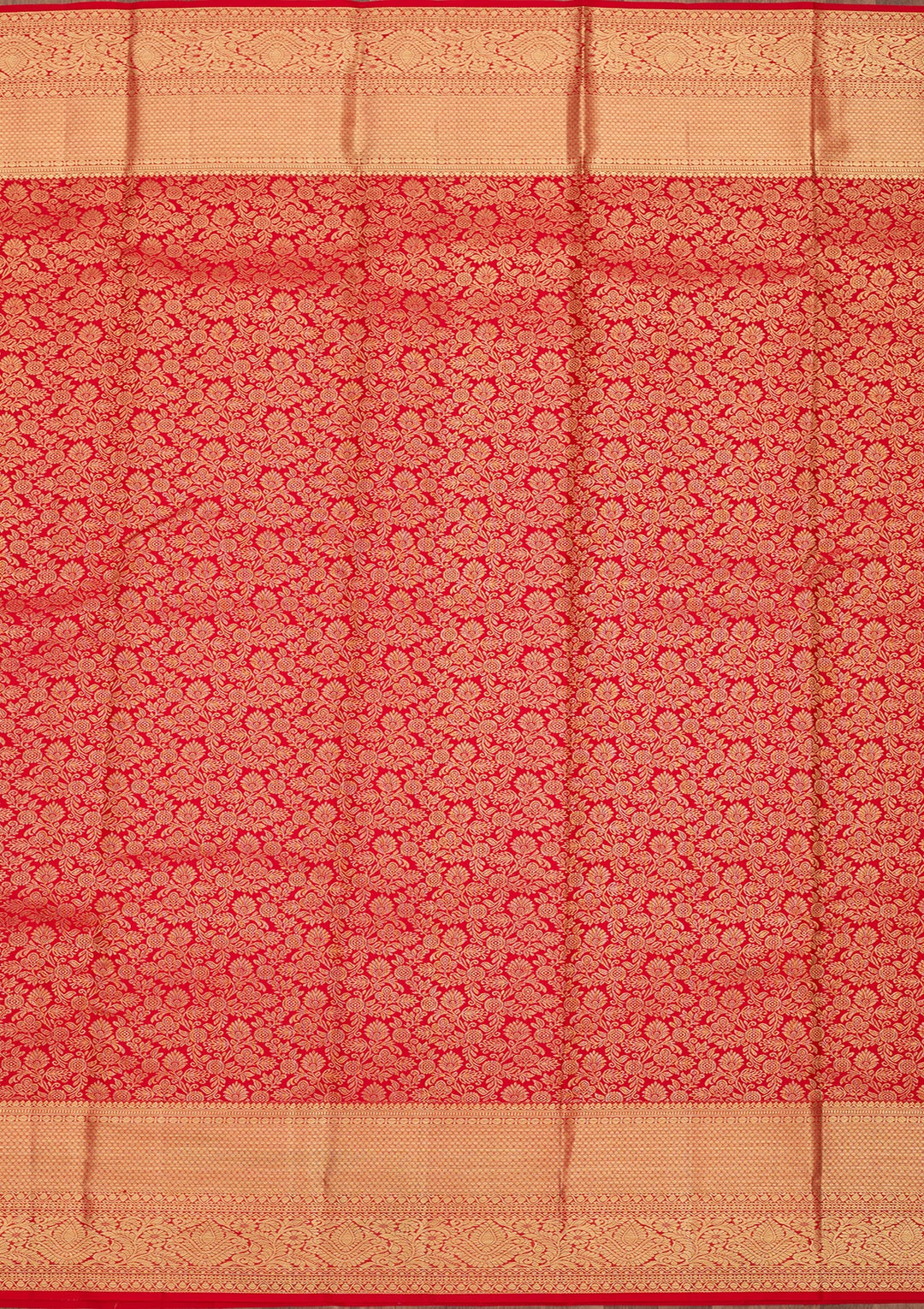 Red Dharmavaram Pure Silk Saree