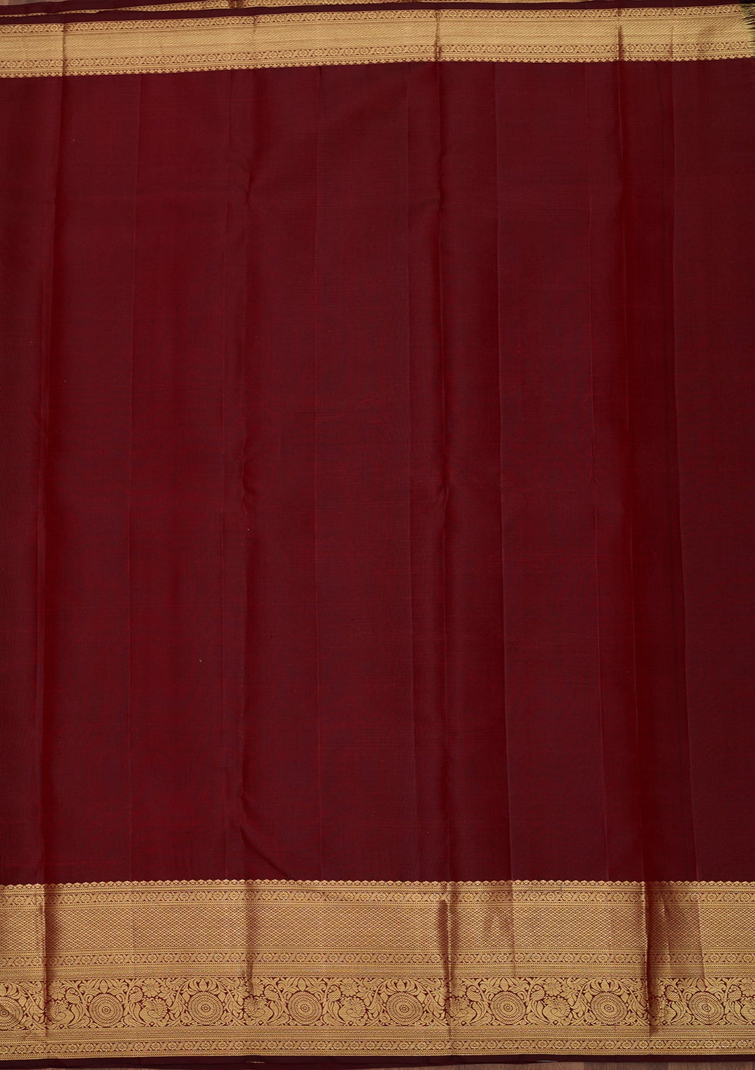 Maroon Dharmavaram Pure Silk Saree