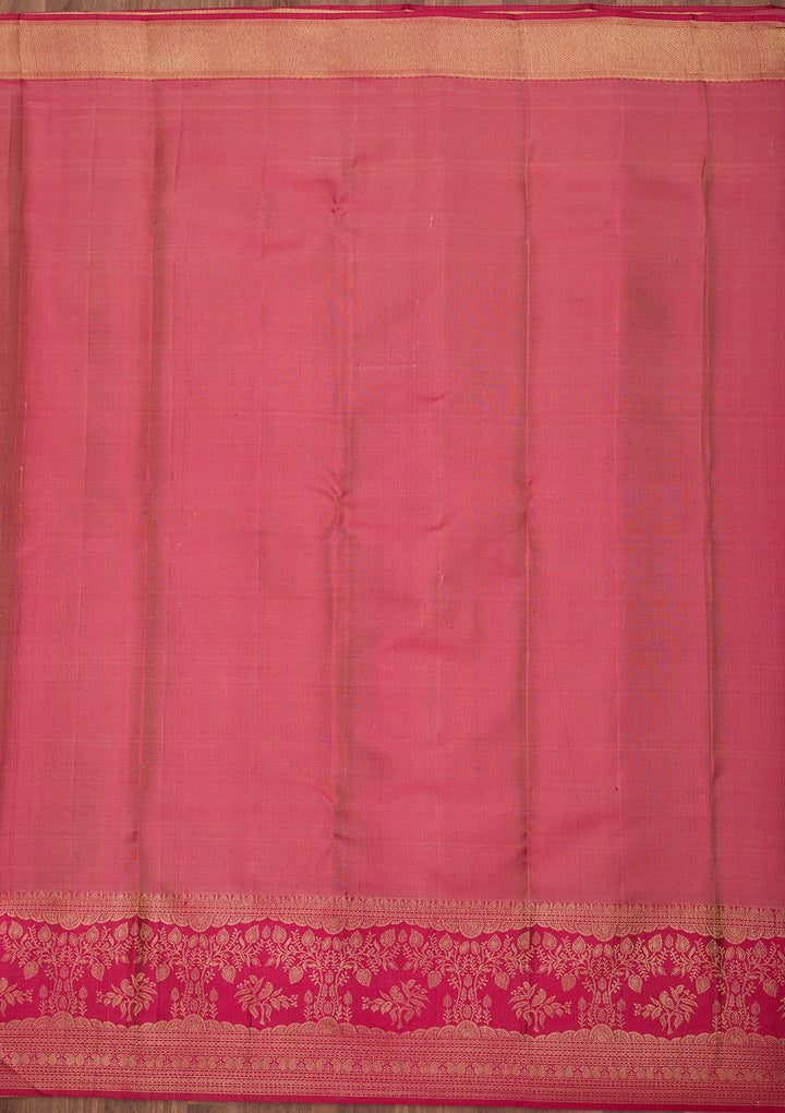 Cream Dharmavaram Art Silk Saree