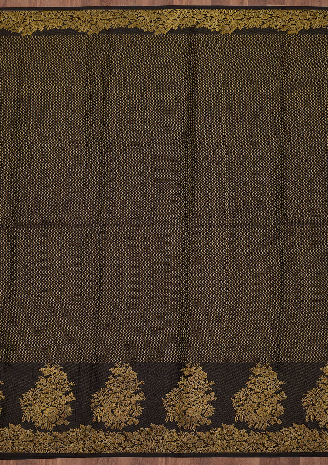 Black Dharmavaram Pure Silk Saree