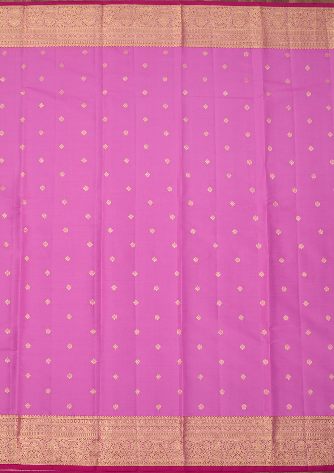 Dark Lavender Dharmavaram Pure Silk Saree With Matching Blouse Piece