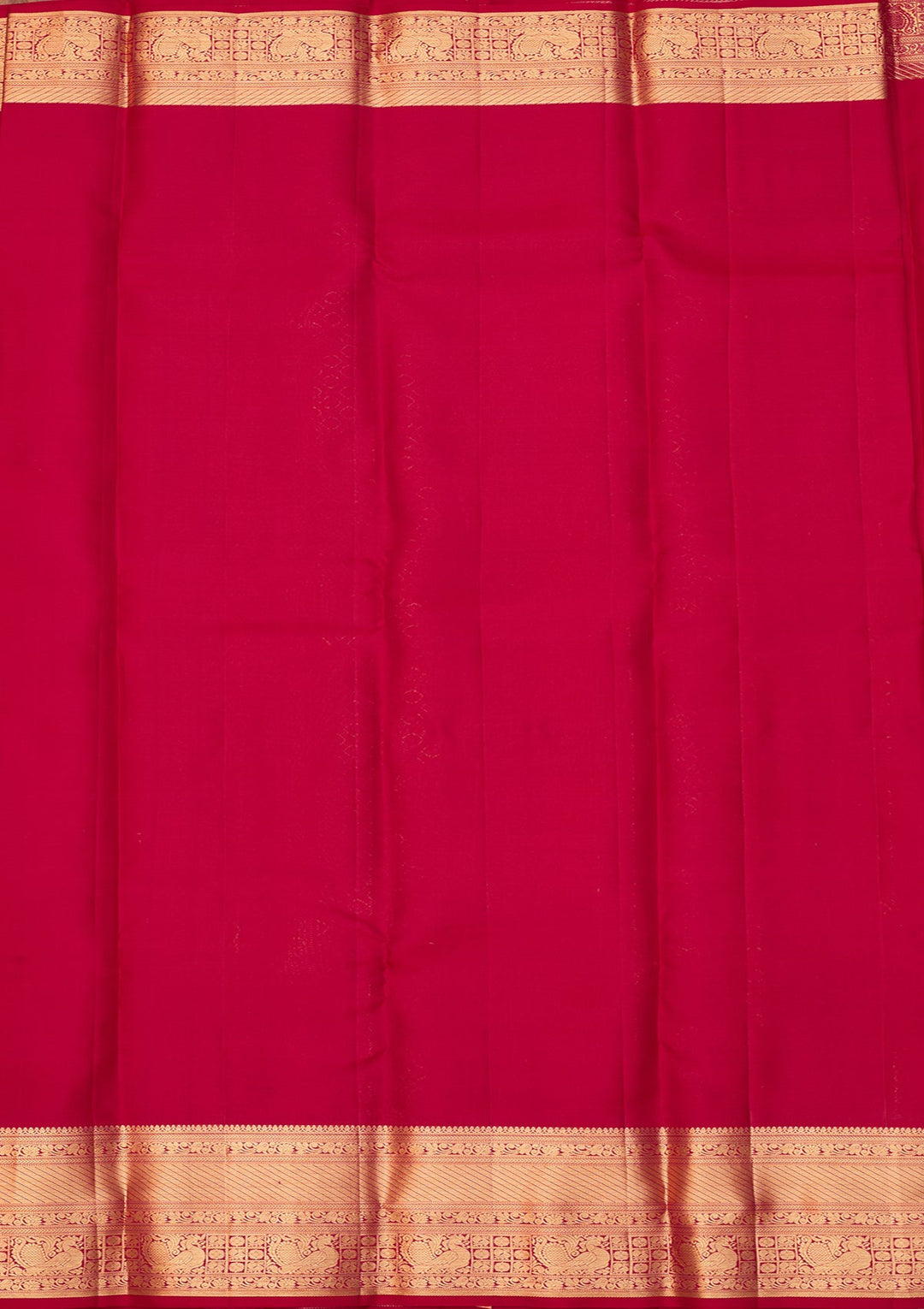 Rani Pink Dharmavaram Pure Silk Saree With Matching Blouse Piece