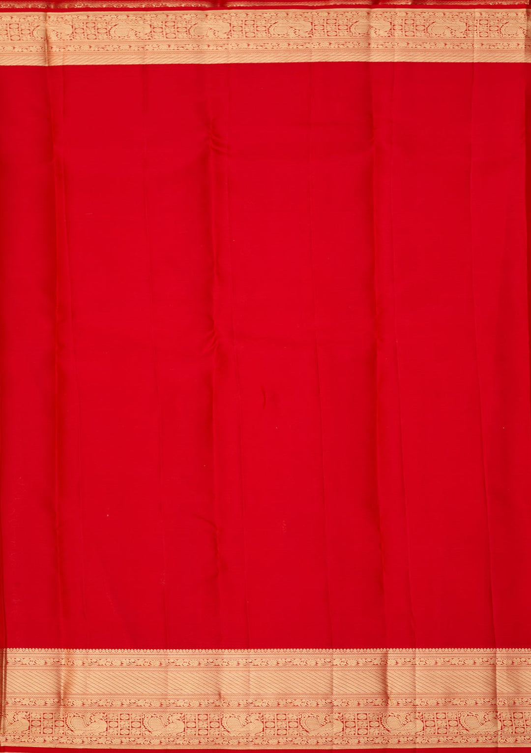 Red Dharmavaram Pure Silk Saree With Matching Blouse Piece