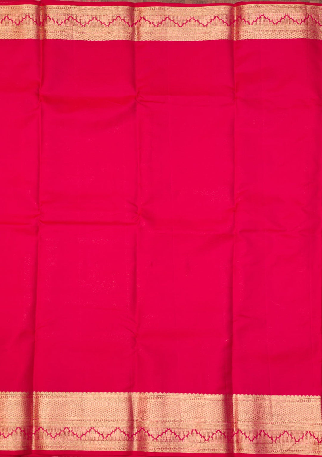 Rani Pink Dharmavaram Pure Silk Saree With Matching Blouse Piece